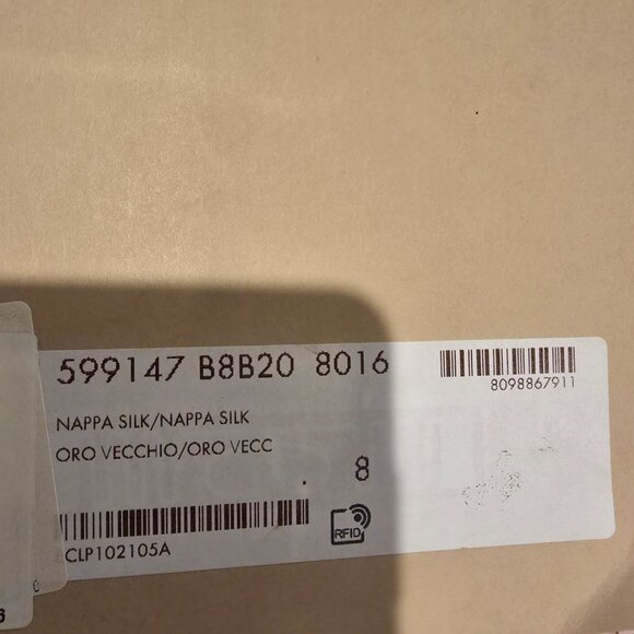 GUCCI NAPPA SILK GG LEATHER SNEAKER - SIZE 8 - Picture 13 of 15